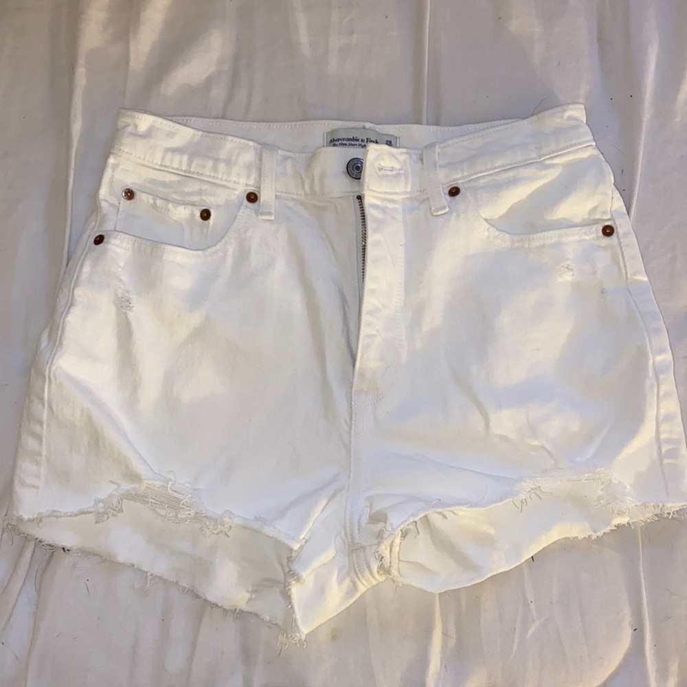 abercrombie & fitch high rise mom short curve love